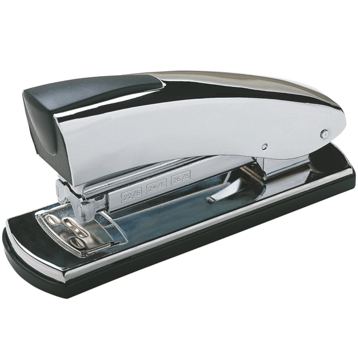 Petrus Grapadora 2001p Sobremesa Metálica Cromada Gris Capacidad 30 Hojas 22/6 24/6 26/6 Paper Grip Tecnoloy 1