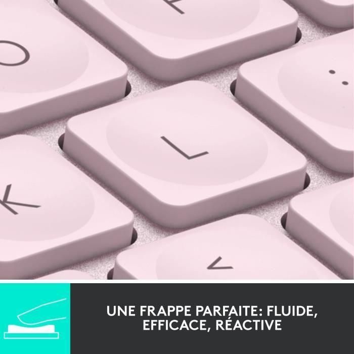 Teclado inalámbrico Logitech - MX Keys Mini - PINK - Compacto, Bluetooth, retroiluminado para MAC, iOS, Windows, Linux, Android 1 Teclado inalámbrico Logitech - MX Keys Mini - PINK - Compacto, Bluetooth, retroiluminado para MAC, iOS, Windows, Linux, Android 1