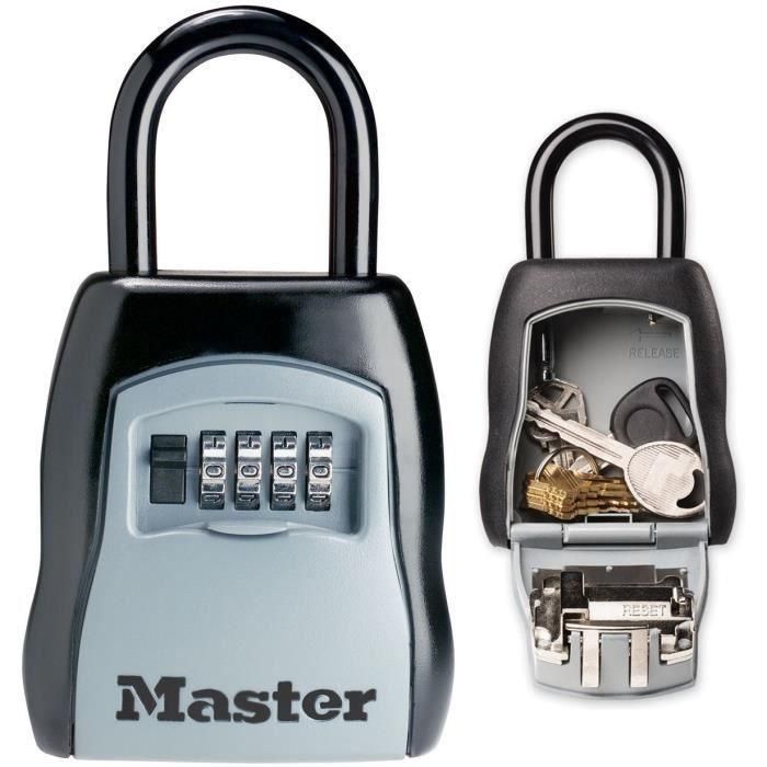 MASTERLOCK Seleccionar almacenamiento de clave de acceso con combinación programable + mango