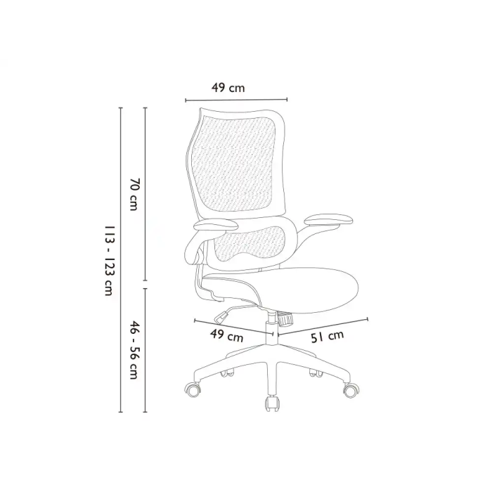 Q-connect Silla de Oficina Catania Ergonómica Malla Transpirable Ruedas Premium PU Negro Blanco Altura Ajustable 1230mm 1