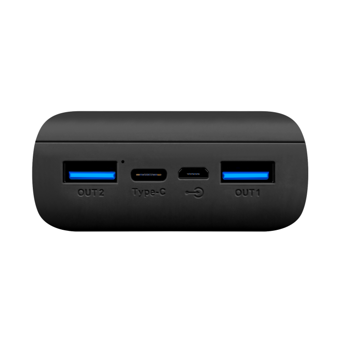 Phoenix Powerbank Batería Externa 20000mAh, Doble USB Carga Rápida, Tipo C PD, 4 LED, Negro 6