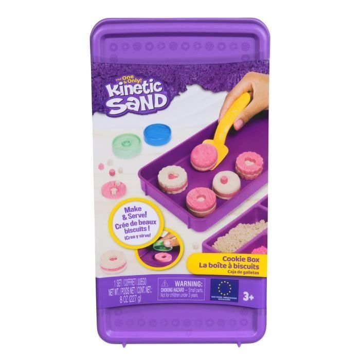 Kinetic Sand 6071549 Kit Caja de Galletas de Arena Mágica para Niños con 227g, Moldes, Espátula y Caja de Almacenamiento +3 años 5 Kinetic Sand 6071549 Kit Caja de Galletas de Arena Mágica para Niños con 227g, Moldes, Espátula y Caja de Almacenamiento +3 años 5