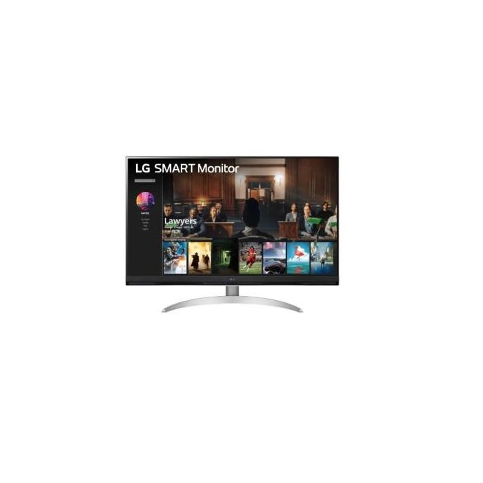 Smart Monitor LG 32SQ700S-W 31.5"/ 4K/ Smart TV/ Multimedia/ Regulable en altura/ Plata y Blanco 2