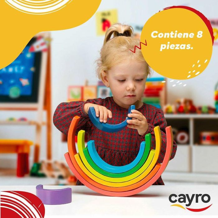 Cayro Rainbow Juguete de Madera para 1 Jugador - Edad Mínima Recomendada a partir de 18 Meses 2 Cayro Rainbow Juguete de Madera para 1 Jugador - Edad Mínima Recomendada a partir de 18 Meses 2