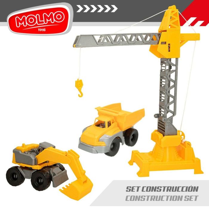 Vehículos de Construcción Colorbaby 31 x 41 x 9,5 cm (4 Unidades) 3 Piezas 5