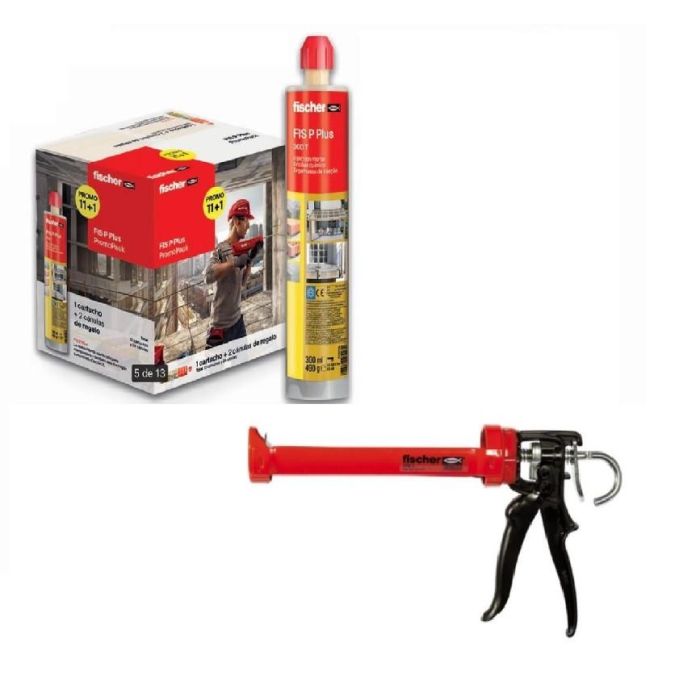 Pack 12Unds Fischer P Plus 300 T 300Ml + Pistola De Regalo Fischer Pack 12Unds Fischer P Plus 300 T 300Ml + Pistola De Regalo Fischer