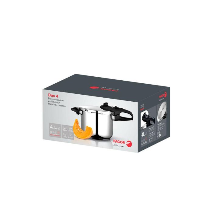 Olla Express Fagor DUO Acero Inoxidable 18/10 4 L 6 L 1