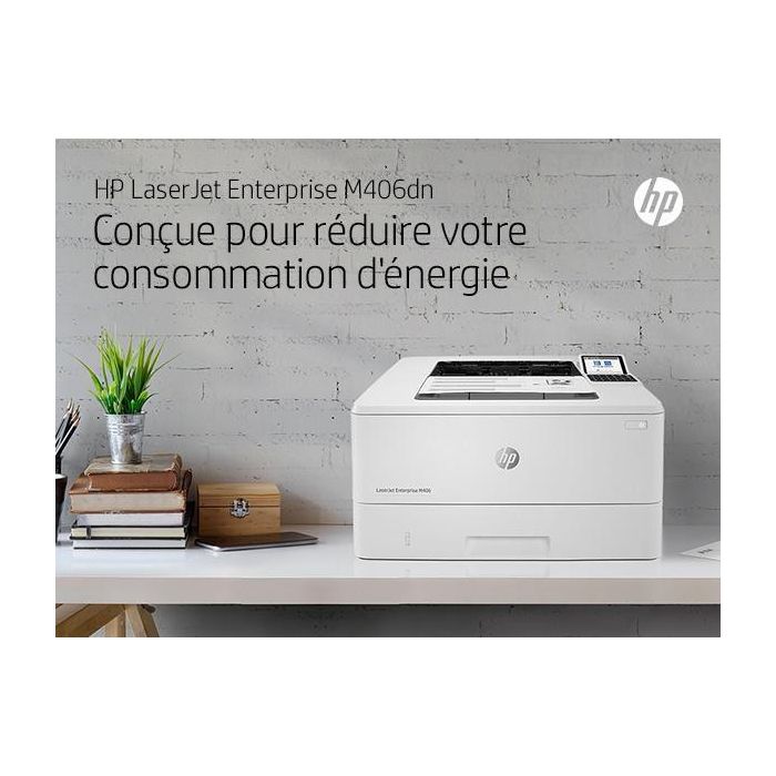 HP LaserJet Enterprise M406dn Impresora Láser Monocromo con JetIntelligence 22