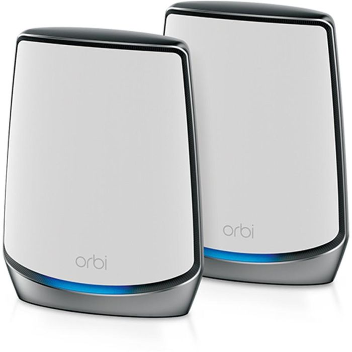 NETGEAR RBK852-100EUS Router WiFi Orbi Tri-banda AX6000 Mesh (Router + 2 Satélites) Cobertura hasta 350 m² para Hogares Grandes