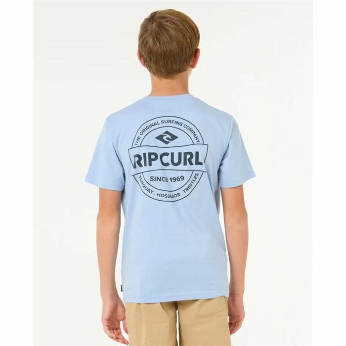 Camiseta de Manga Corta Infantil Rip Curl Rip Curl Staple Tee Azul 2