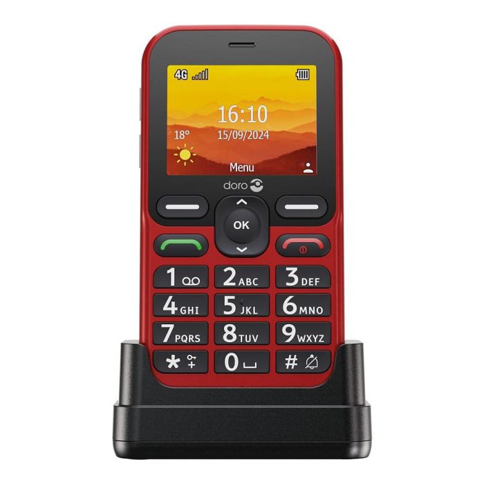 Doro Leva L10 Teléfono Móvil 4G Rojo - Pantalla 2.4", Cámara 2MP, Batería 1150mAh, Dual SIM Doro Leva L10 Teléfono Móvil 4G Rojo - Pantalla 2.4", Cámara 2MP, Batería 1150mAh, Dual SIM