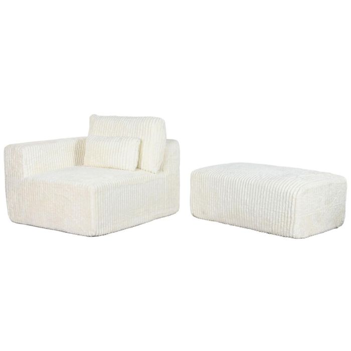 Sofá Home ESPRIT Crema Scandi 220 x 158 x 91 cm 5 Sofá Home ESPRIT Crema Scandi 220 x 158 x 91 cm 5