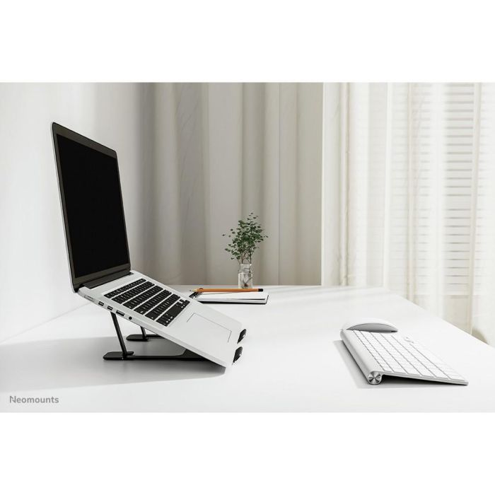 Neomounts Nsls085 Soporte para Portátil Plegable Universal 10-17" Ultra-delgado con Altura Ajustable y Ventilación, Negro 7 Neomounts Nsls085 Soporte para Portátil Plegable Universal 10-17" Ultra-delgado con Altura Ajustable y Ventilación, Negro 7