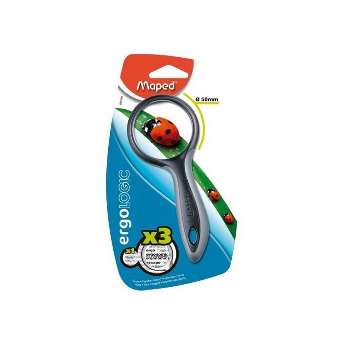 Maped Lupa Redonda Junior Ergologic Diámetro 50 mm Aumento X3 Maped Lupa Redonda Junior Ergologic Diámetro 50 mm Aumento X3