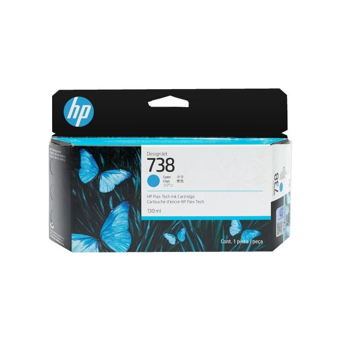 HP Designjet 738 Cartucho Cian 130Ml