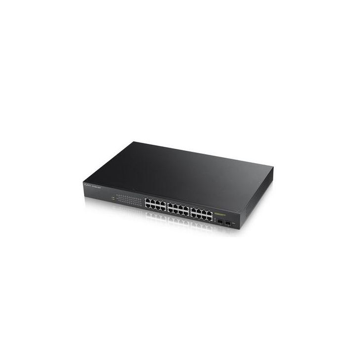Zyxel GS1900-24HP Switch Gestionado Gigabit Ethernet 24 Puertos 10/100/1000, 1U, Negro - GS190024HPV2-EU0101F 3 Zyxel GS1900-24HP Switch Gestionado Gigabit Ethernet 24 Puertos 10/100/1000, 1U, Negro - GS190024HPV2-EU0101F 3