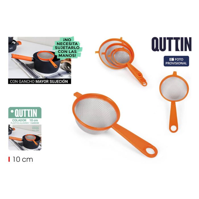 Colador de plástico y aluminio Quttin 10 cm (24 Unidades) Colador de plástico y aluminio Quttin 10 cm (24 Unidades)