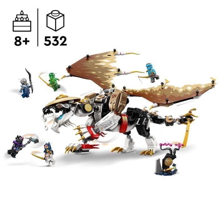 LEGO 71809 NINJAGO Equivale al Maestro Dragón, juguete ninja con 5 minifiguras ninja, incluidos los personajes de Lloyd y Nya 1