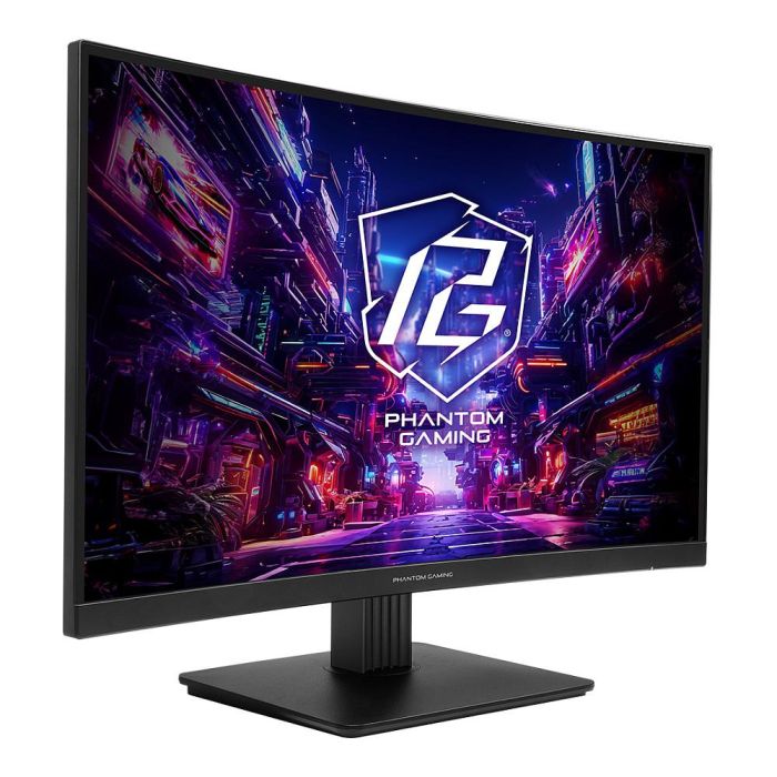 ASRock PG27QRT1B Monitor Gaming Curvo 27" QHD 1ms 180Hz VA HDMI DP 1