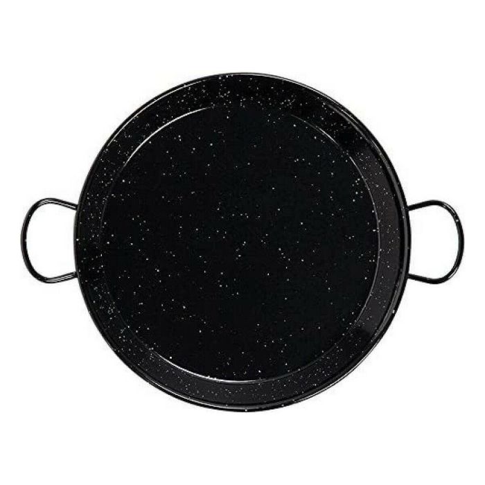 Vaello Sartén Honda Esmaltada con Asas, Acero Laminado, Apta para Horno, Ø50 cm, 25-30 Comensales
