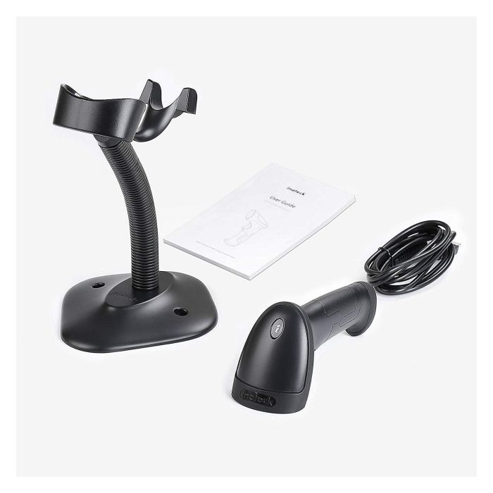 Inateck Lector de Códigos de Barras 1D BCST-33 Negro, Escáner Manual USB para EAN-13, Code 128, UPC-A, Con Soporte, 40 cm Rango 1 Inateck Lector de Códigos de Barras 1D BCST-33 Negro, Escáner Manual USB para EAN-13, Code 128, UPC-A, Con Soporte, 40 cm Rango 1