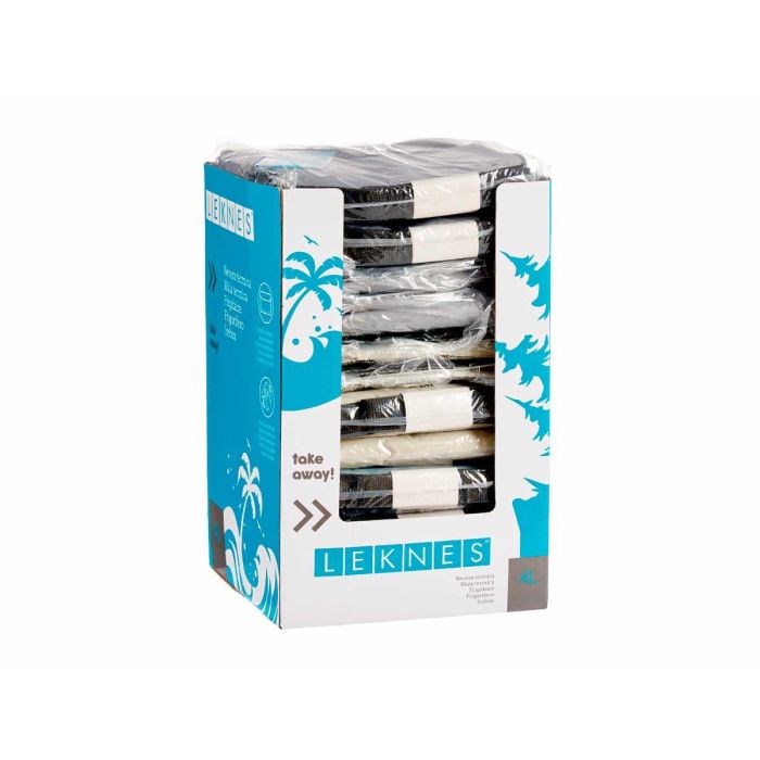 Leknes Nevera 4L Bolsillo Exterior Surtidos Pastel 19x3.5x19cm (Set de 12)