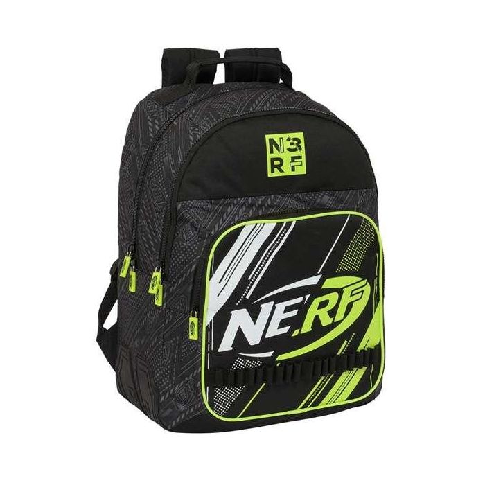 Mochila Escolar Nerf Get ready Negro 32 x 42 x 15 cm