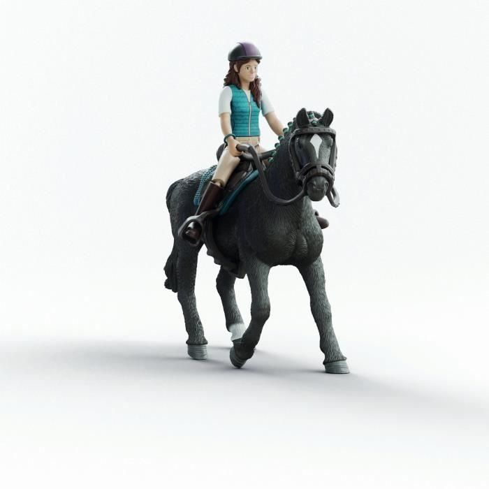 SCHLEICH 42712 Figuras Lisa y Storm Horse Club, Set de Caballos para Niños a partir de 4 Años