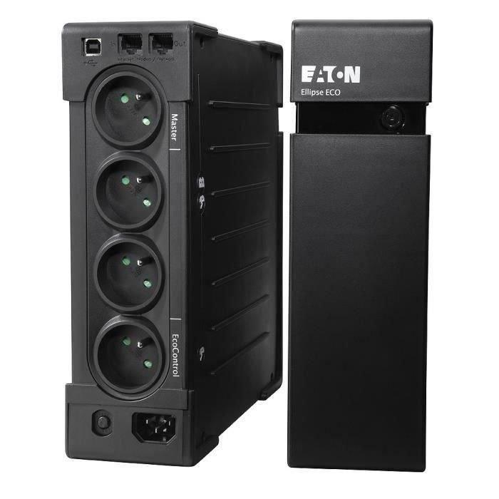 Inversor - EATON - Ellipse ECO 800 USB FR - SAI fuera de línea - 800VA (4 tomas francesas) - Pararrayos estándar - Puerto USB - EL800USBFR 1 Inversor - EATON - Ellipse ECO 800 USB FR - SAI fuera de línea - 800VA (4 tomas francesas) - Pararrayos estándar - Puerto USB - EL800USBFR 1