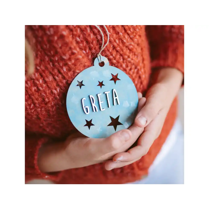 Wondee Kit para colorear vintiun christmas balls figuras de madera sostenible para pintar y decorar, juego creativo para niños 1