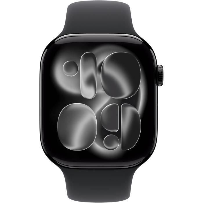 Apple MEUX4ZRA Watch Series 11 GPS, 46 mm, caja de aluminio negro azabache, correa deportiva negra, M/L 1