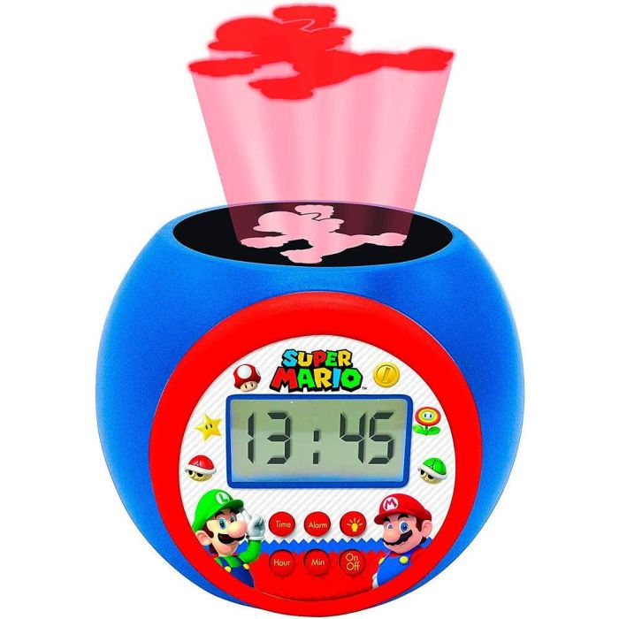 Lexibook Rl977Ni Reloj Despertador Proyector Super Mario con Luz Nocturna 3 Colores 1 Lexibook Rl977Ni Reloj Despertador Proyector Super Mario con Luz Nocturna 3 Colores 1