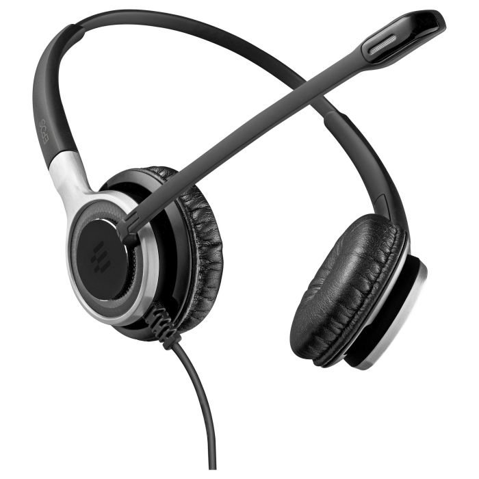 EPOS Auriculares Diadema Alámbrico Impact SC 660 para Llamadas/Música, Binaurales, Negro/Plata 4