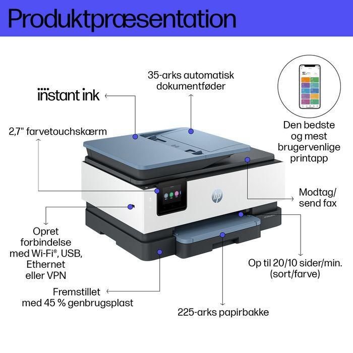 HP OfficeJet Pro 8135e Impresora Multifunción Color Tinta con Fax para Hogar/Oficina, compatible con HP Instant Ink y HP+ 13 HP OfficeJet Pro 8135e Impresora Multifunción Color Tinta con Fax para Hogar/Oficina, compatible con HP Instant Ink y HP+ 13