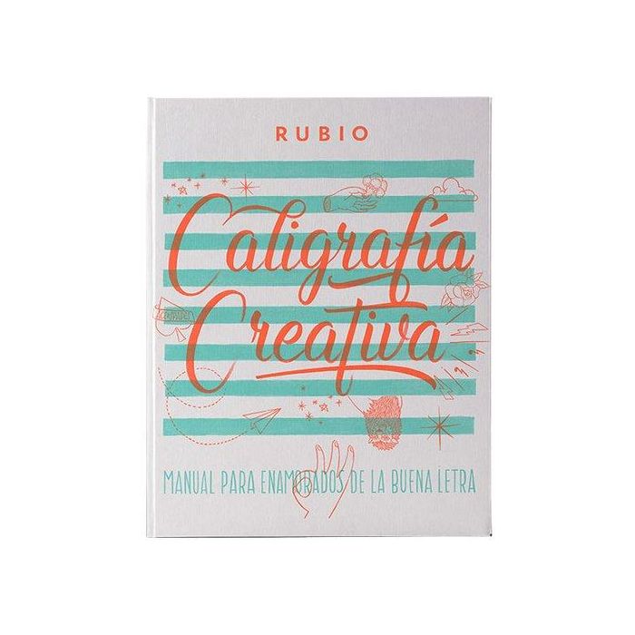 Rubio Libro de caligrafía creativa 1 para lettering, 150 páginas, tapa dura 27x21 cm