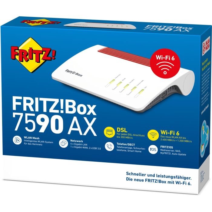 AVM Fritz!Box 7590 AX Wifi-6 ohne S0 2 AVM Fritz!Box 7590 AX Wifi-6 ohne S0 2