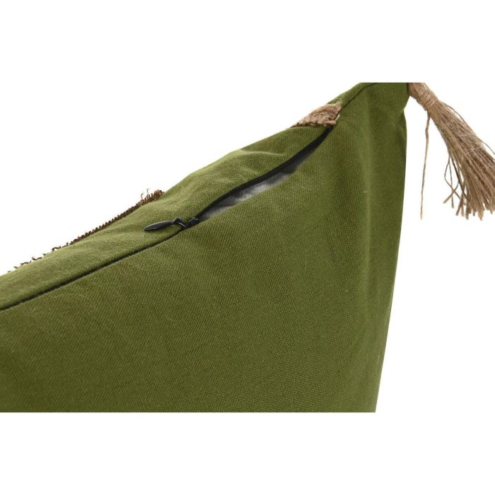 Cojin Boho DKD Home Decor Verde Natural 5 x 45 x 45 cm 1