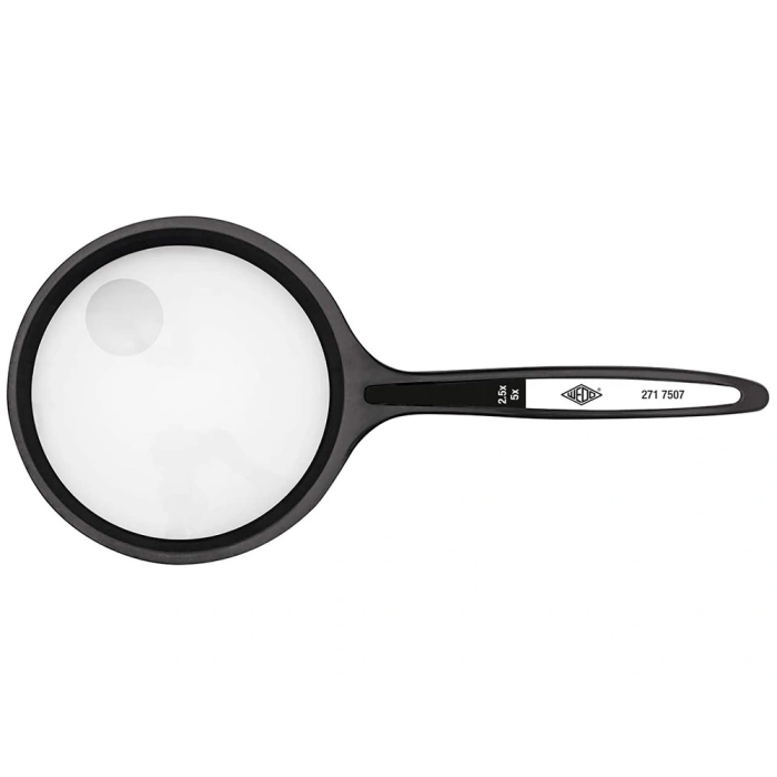 Q-connect Lupa Cristal Bifocal 75 mm Mango Curvo 2