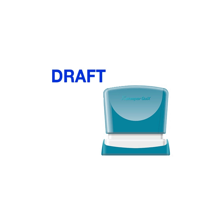 X'stamper Sello Quix Personalizable Color Azul Medidas 11x40 mm Q-10 0 X'stamper Sello Quix Personalizable Color Azul Medidas 11x40 mm Q-10 0