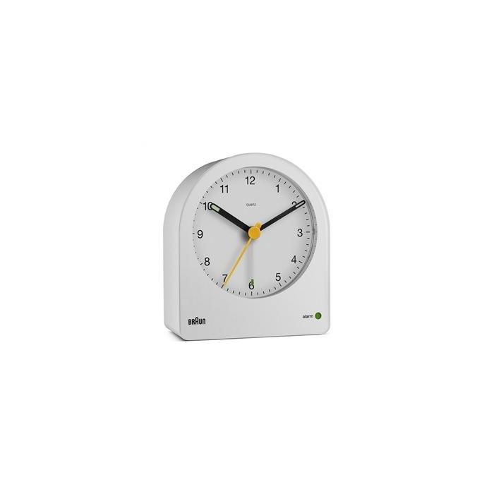 Reloj Despertador Clásico Analógico Blanco BRAUN BC-22-W