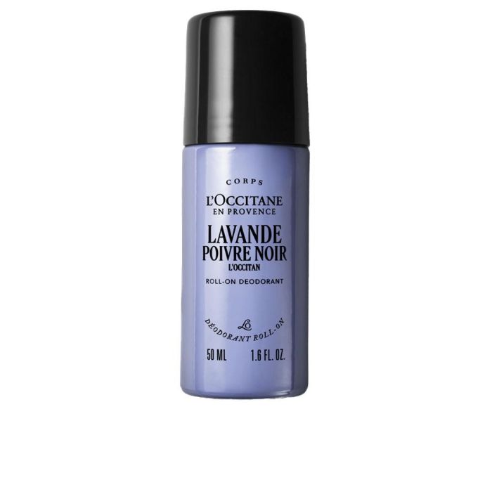 L'OCCITANE EN PROVENCE Desodorante Roll-On Lavande Poivre Noir, Protección Duradera Hombre 50 ml