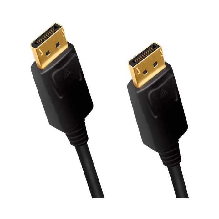 Logilink DisplayPort-Kabel.DP/M zu DP/M.4K/60Hz.CCS.Black.5m 1