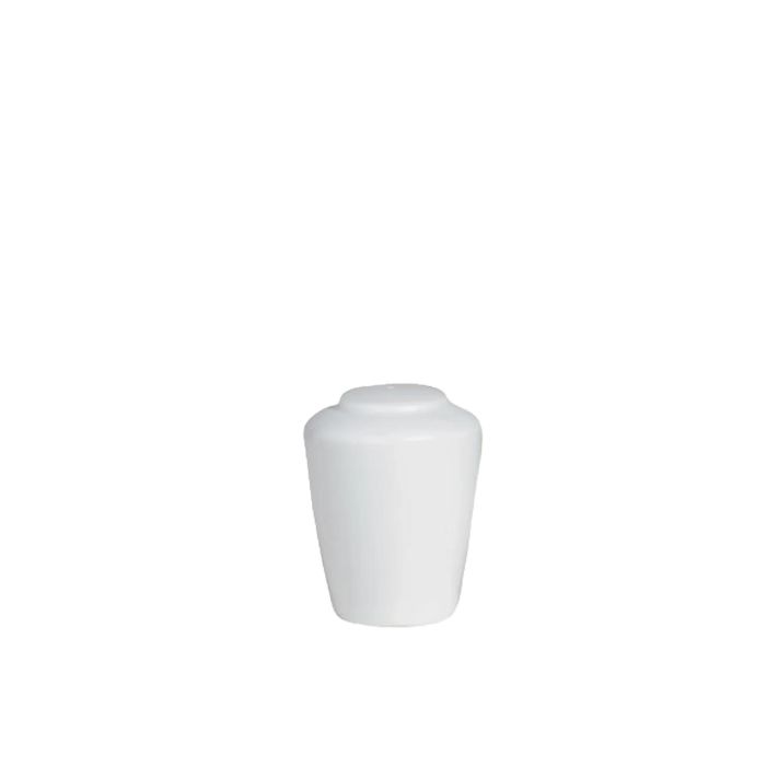 STEELITE Salero Harmony de porcelana colección Paris, vajilla clásica de líneas sinuosas (12 Unidades)