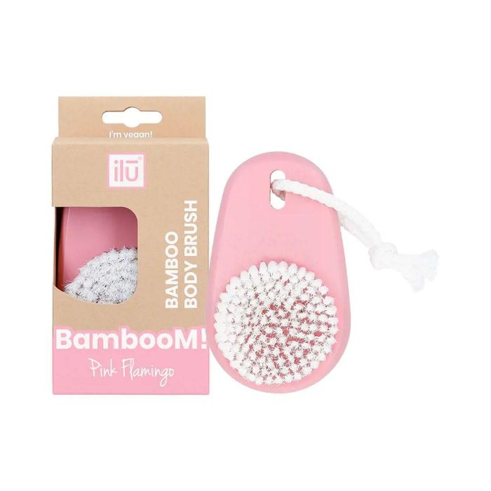 Ilü BAMBOOM brocha limpieza corporal #pink flamingo - Cepillo corporal para cuidado de la piel 2 Ilü BAMBOOM brocha limpieza corporal #pink flamingo - Cepillo corporal para cuidado de la piel 2