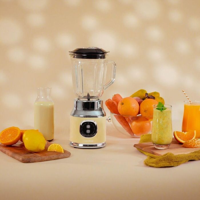 Batidora de Vaso Cecotec RetroTwist Yellow 500 W Amarillo 1 L 5