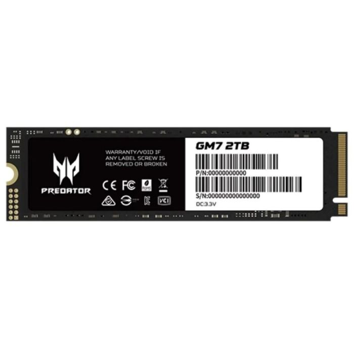 ACER Disco Duro Predator SSD GM7 M.2 NVMe PCIe Gen 4*4 2TB ACER Disco Duro Predator SSD GM7 M.2 NVMe PCIe Gen 4*4 2TB
