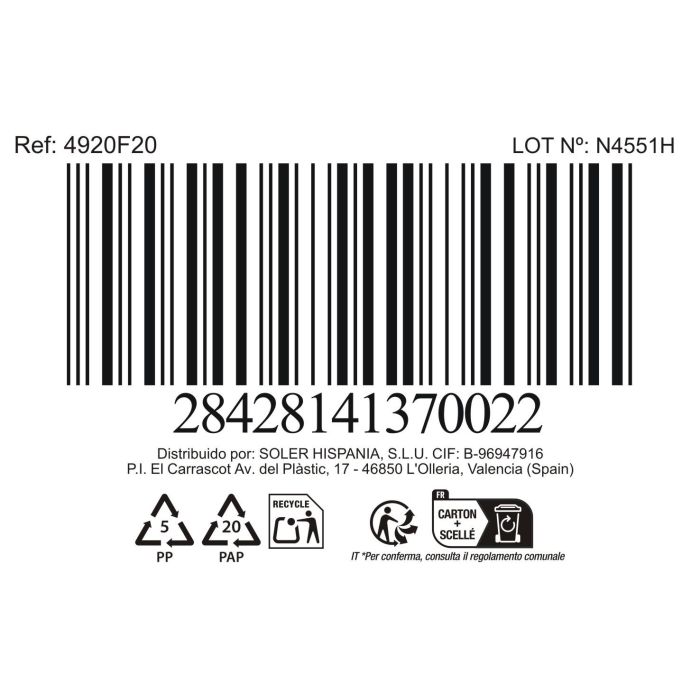 La Mediterranea Fuente Oval Cerámica para Servir Alerre, 25.8 cm de Largo x 11.9 cm de Ancho x 2.5 cm de Alto (24 Unidades)