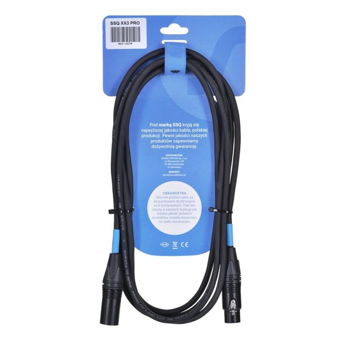 Cable XLR Sound station quality (SSQ) XX3 Pro 3 m 5 Cable XLR Sound station quality (SSQ) XX3 Pro 3 m 5