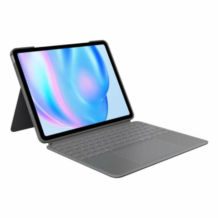 Funda para Tablet Logitech iPad Air 2024 Gris Qwerty Español QWERTY