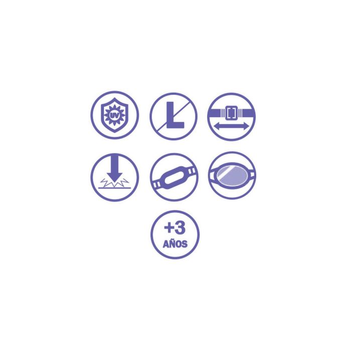 Bestway Gafa Natacion Infantil Correa Silicona Sirenita +3 Años Playa y Piscina 09114 2